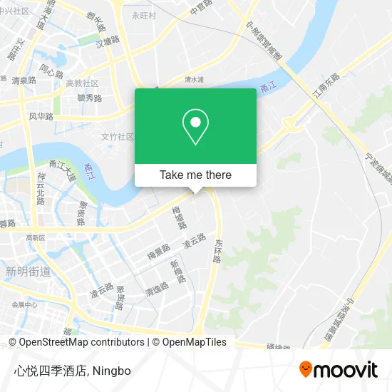 心悦四季酒店 map