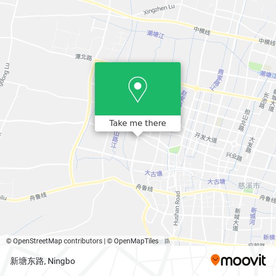新塘东路 map