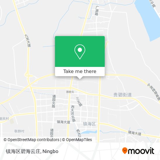 镇海区碧海云庄 map