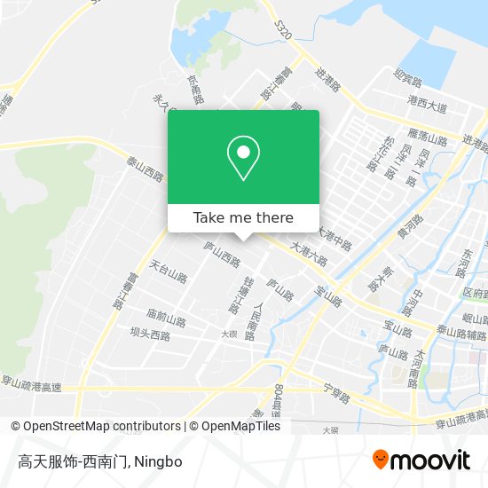 高天服饰-西南门 map