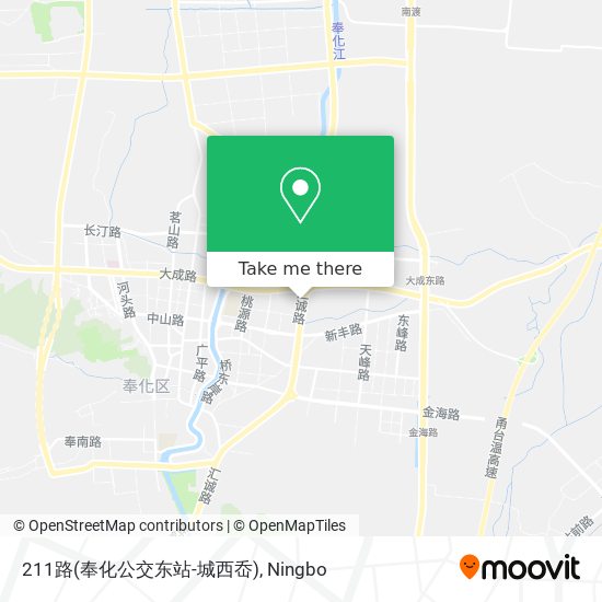 211路(奉化公交东站-城西岙) map