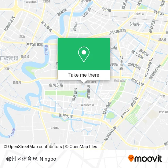 鄞州区体育局 map