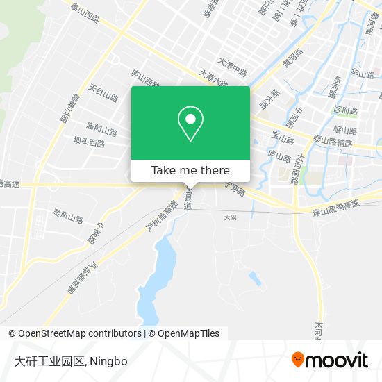 大矸工业园区 map