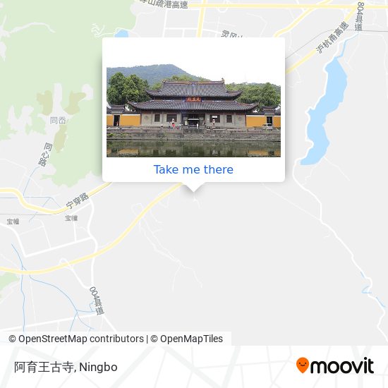 阿育王古寺 map