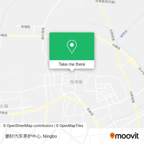 鹏轩汽车养护中心 map