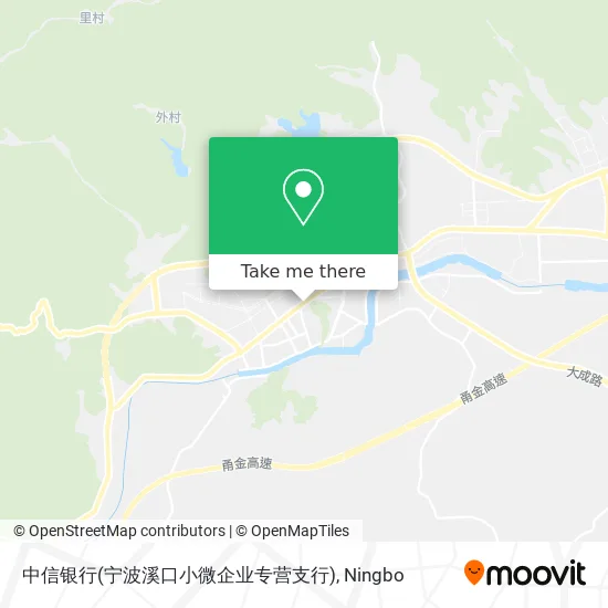 中信银行(宁波溪口小微企业专营支行) map