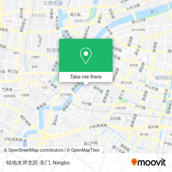 锦地水岸北区-东门 map