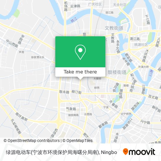 绿源电动车(宁波市环境保护局海曙分局南) map