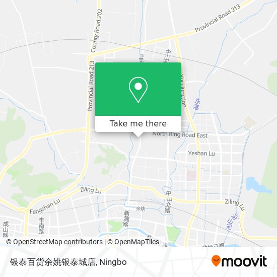银泰百货余姚银泰城店 map