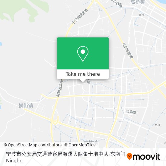 宁波市公安局交通警察局海曙大队集士港中队-东南门 map