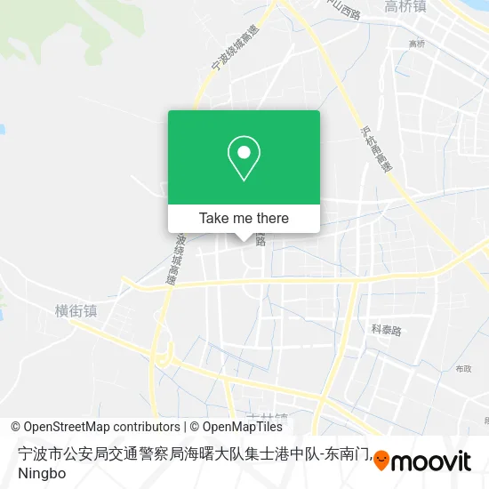 宁波市公安局交通警察局海曙大队集士港中队-东南门 map