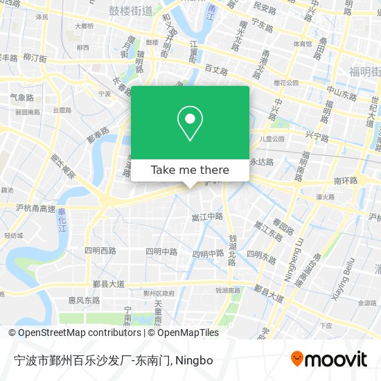 宁波市鄞州百乐沙发厂-东南门 map