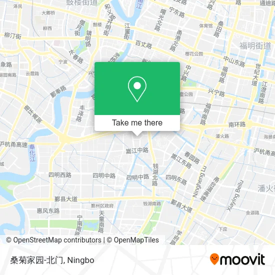 桑菊家园-北门 map