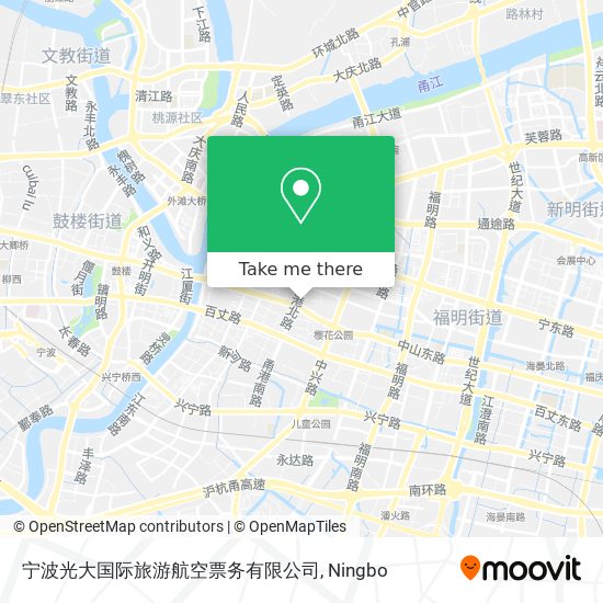 宁波光大国际旅游航空票务有限公司 map