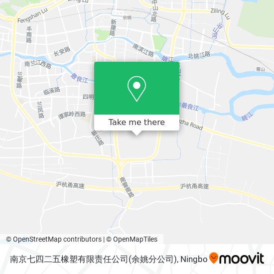 南京七四二五橡塑有限责任公司(余姚分公司) map