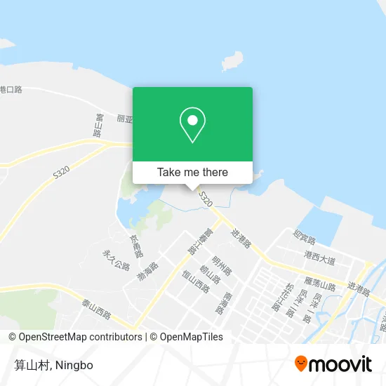 算山村 map