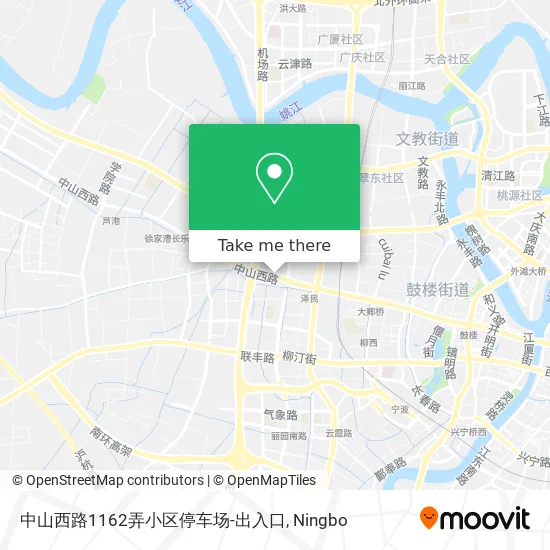 中山西路1162弄小区停车场-出入口 map