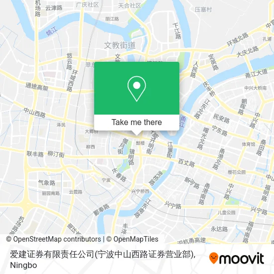 爱建证券有限责任公司(宁波中山西路证券营业部) map