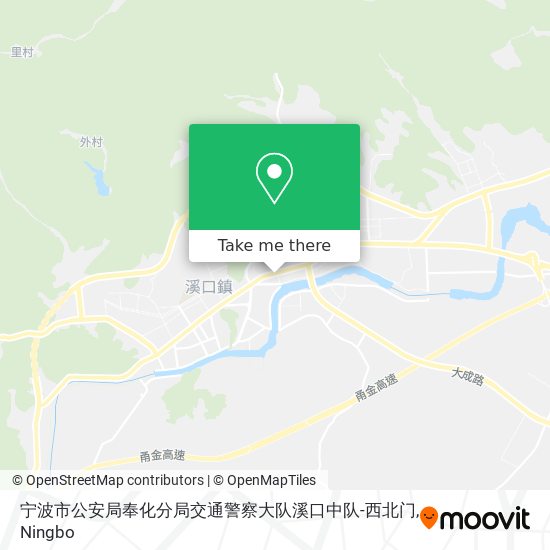 宁波市公安局奉化分局交通警察大队溪口中队-西北门 map