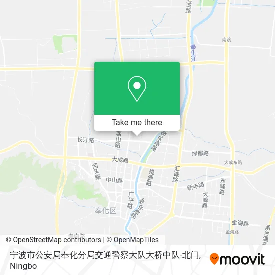 宁波市公安局奉化分局交通警察大队大桥中队-北门 map