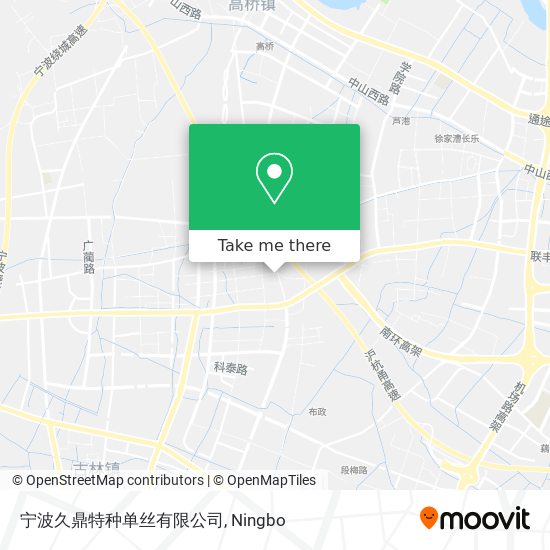 宁波久鼎特种单丝有限公司 map