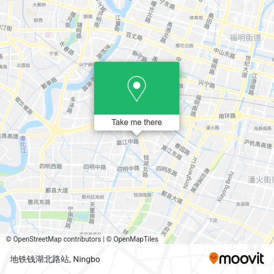 地铁钱湖北路站 map