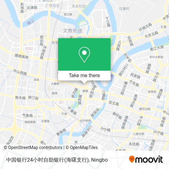 中国银行24小时自助银行(海曙支行) map