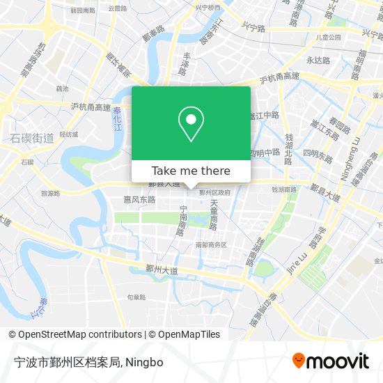 宁波市鄞州区档案局 map
