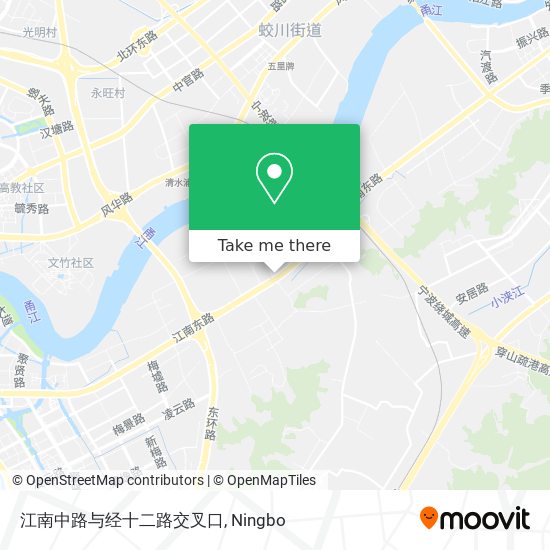 江南中路与经十二路交叉口 map