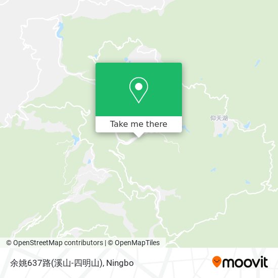 余姚637路(溪山-四明山) map