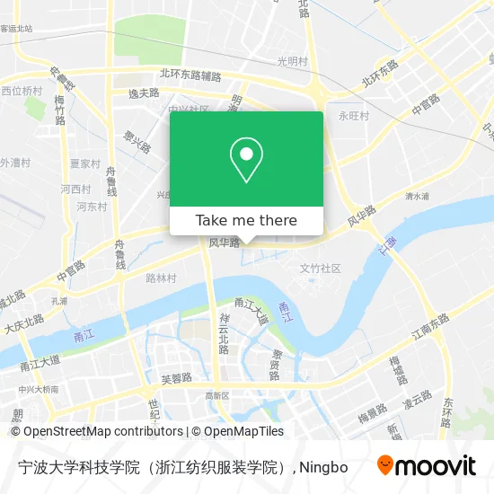 宁波大学科技学院（浙江纺织服装学院） map