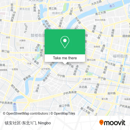 镇安社区-东北1门 map