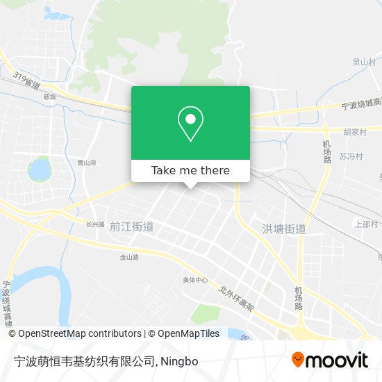 宁波萌恒韦基纺织有限公司 map
