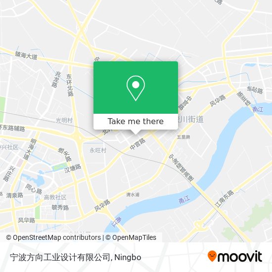 宁波方向工业设计有限公司 map