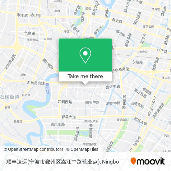 顺丰速运(宁波市鄞州区嵩江中路营业点) map