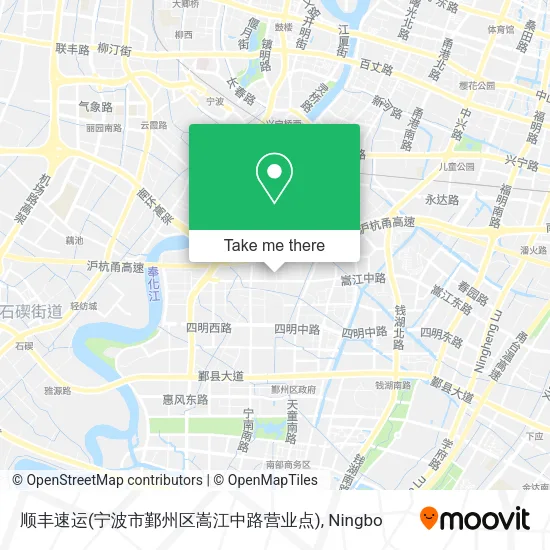 顺丰速运(宁波市鄞州区嵩江中路营业点) map