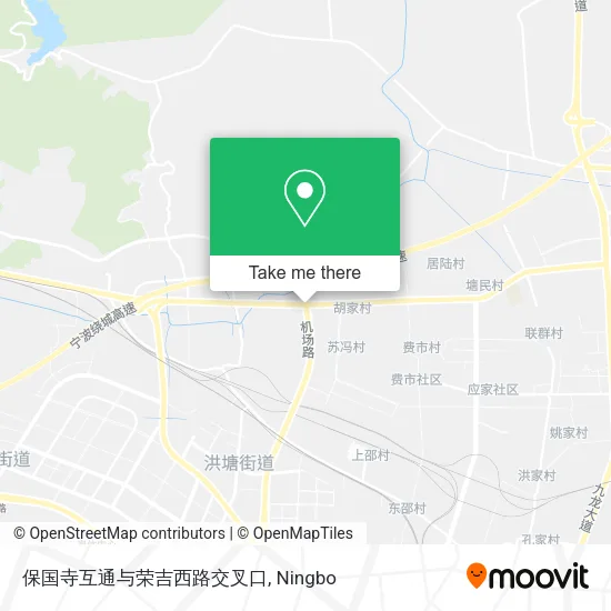 保国寺互通与荣吉西路交叉口 map