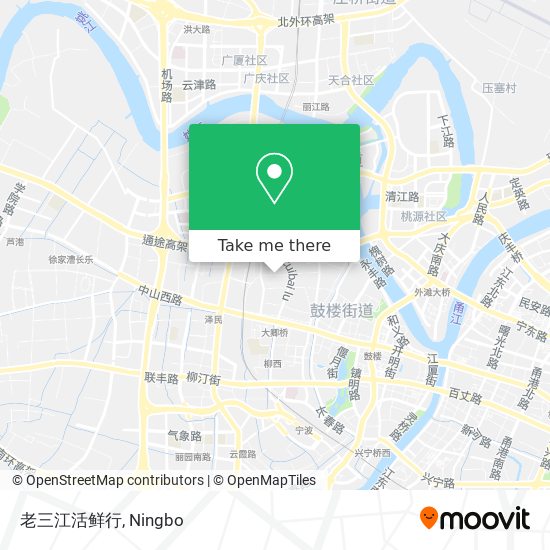 老三江活鲜行 map
