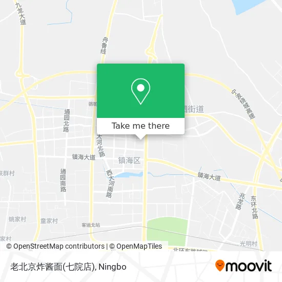 老北京炸酱面(七院店) map