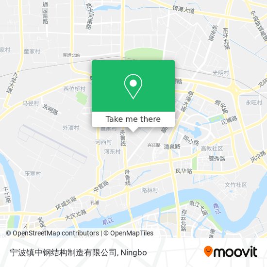宁波镇中钢结构制造有限公司 map