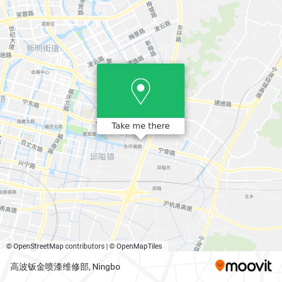 高波钣金喷漆维修部 map