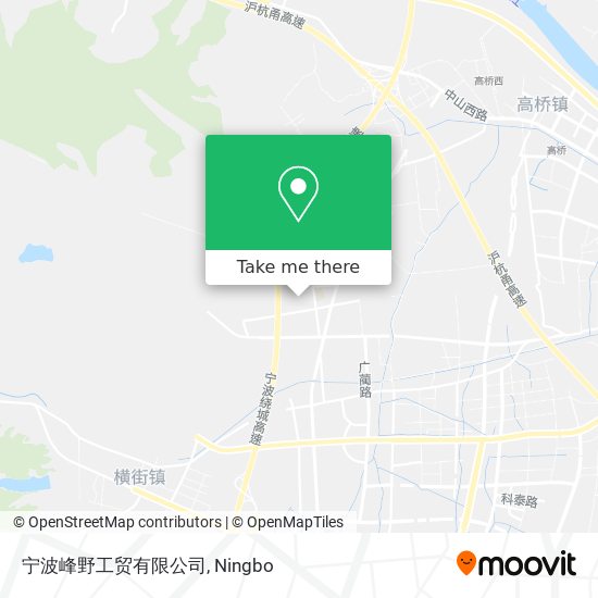 宁波峰野工贸有限公司 map