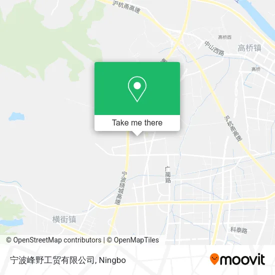 宁波峰野工贸有限公司 map