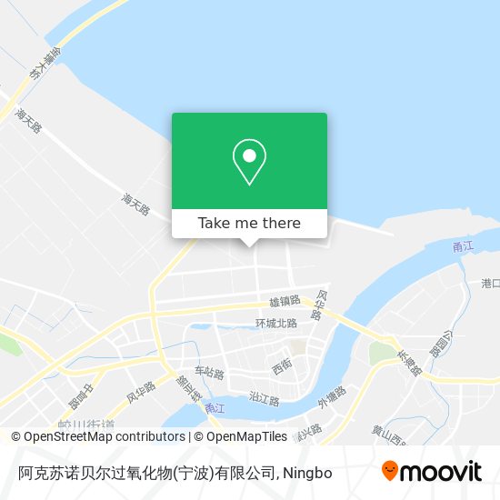 阿克苏诺贝尔过氧化物(宁波)有限公司 map