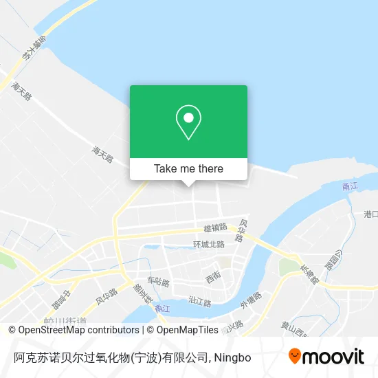 阿克苏诺贝尔过氧化物(宁波)有限公司 map