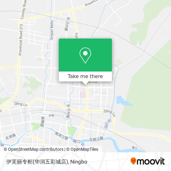 伊芙丽专柜(华润五彩城店) map