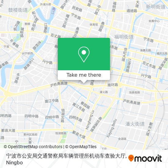 宁波市公安局交通警察局车辆管理所机动车查验大厅 map