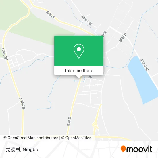 觉渡村 map