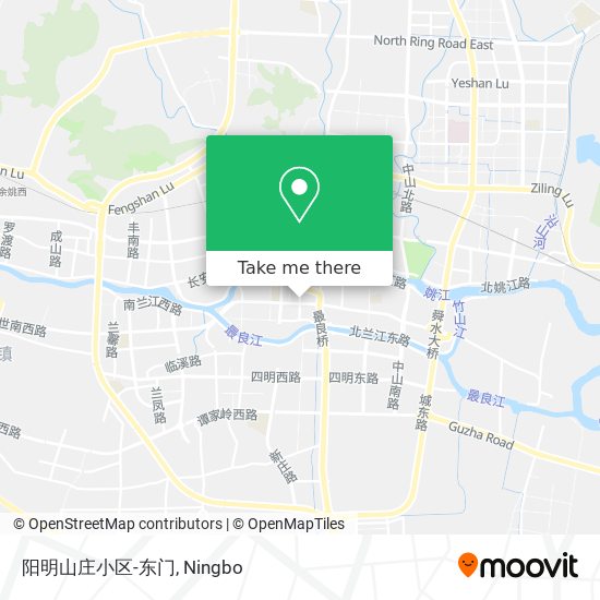 阳明山庄小区-东门 map
