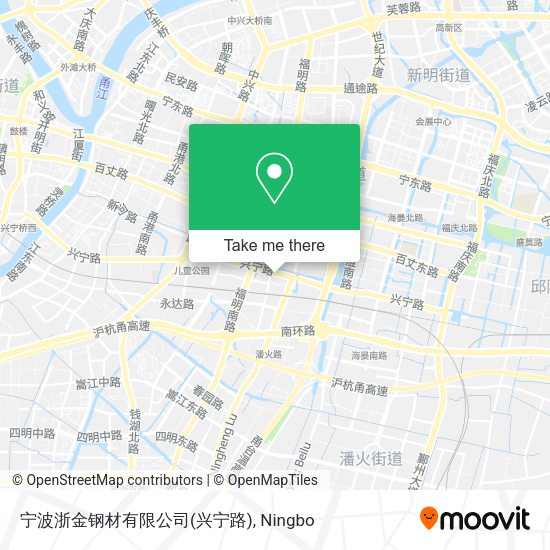 宁波浙金钢材有限公司(兴宁路) map